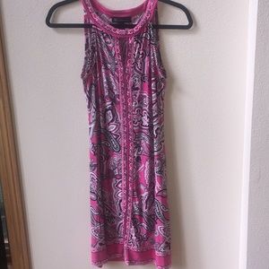 INC PINK PRINT DRESS